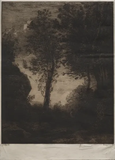 Landscape: Sunset, after Corot