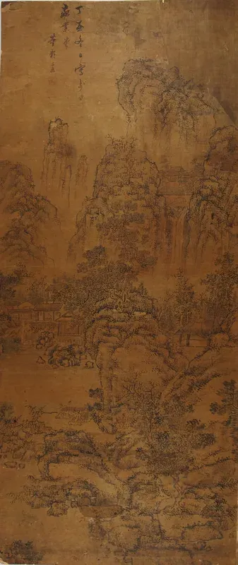 Landscape: Temples and Waterfall