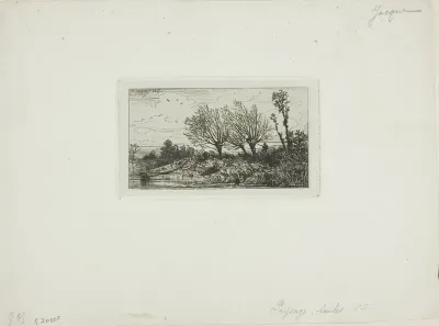 Landscape, Willow Trees