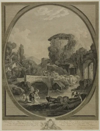 Landscape with a Bridge and a Dovecote