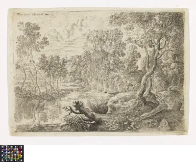 Landscape with a brook