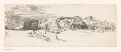 Landscape with a farm building and the 'house with the tower'