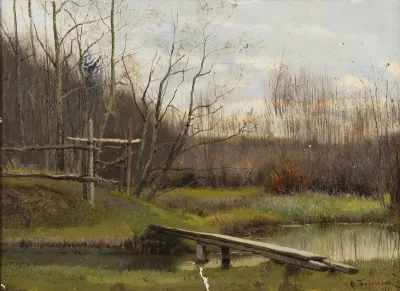 Landscape with a Footbridge
