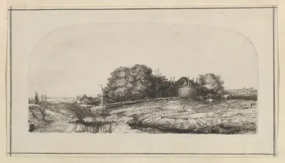 Landscape with a Haybarn and a Flock of Sheep (copy)