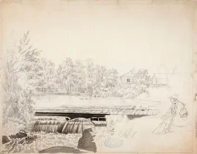 Landscape with a Hunter Sitting