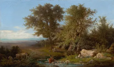 Landscape with a River and Group of Trees