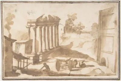 Landscape with a Ruined Temple