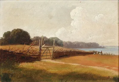 Landscape with a shepherd and his sheep
