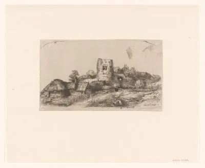 Landscape with a square tower