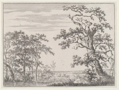 Landscape with a Stream and an Ancient Tree