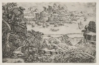 Landscape with a Temple above a Lake
