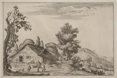 Landscape with a Traveler before a Cottage