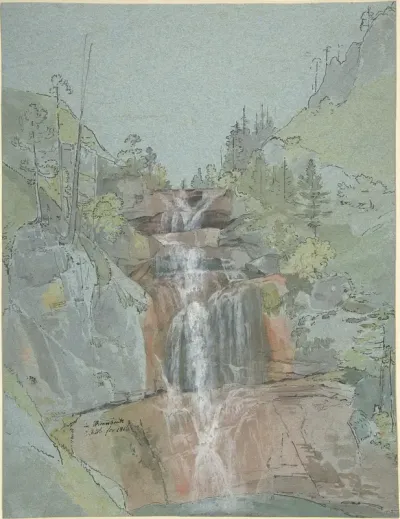 Landscape with a Waterfall