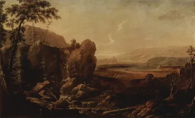 Landscape with a Waterfall