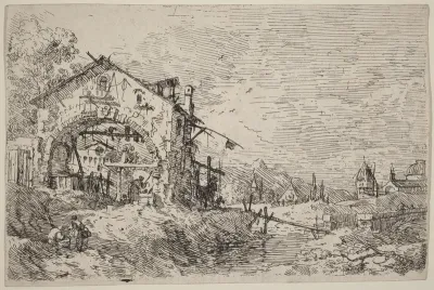 Landscape with a Woman at a Well