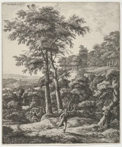Landscape with Apollo and Daphne, from "Six Mythological Scenes"