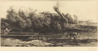 Landscape with Boat, 2nd plate