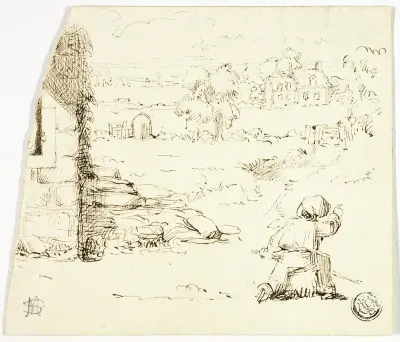 Landscape with Boy in Foreground