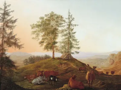 Landscape with cattle