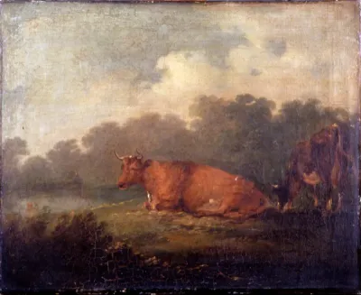 Landscape with Cattle (A Cow Resting)