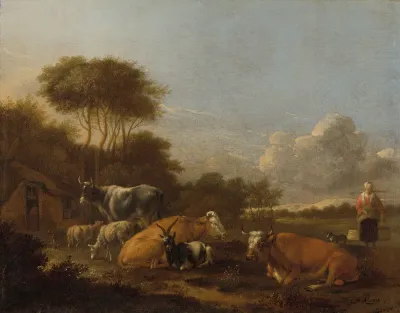 Landscape with Cattle (SK-C-162)