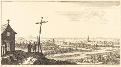 Landscape with Church and Town in Distance