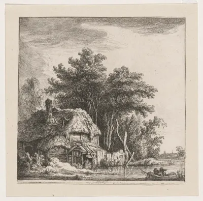Landscape with Cottage on the Water