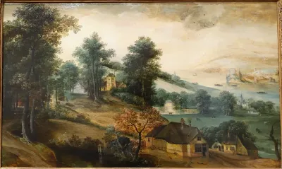 Landscape with Cottages