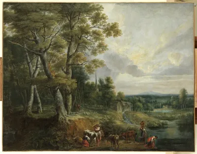 Landscape with cows