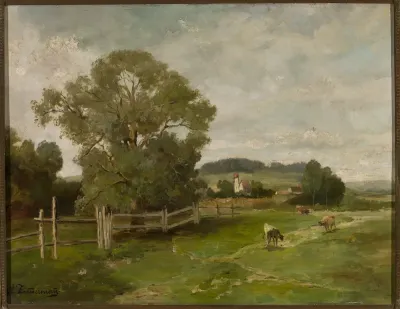 Landscape with cows