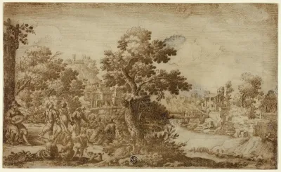 Landscape with Dancers and Musicians