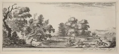 Landscape with Deer Hunt