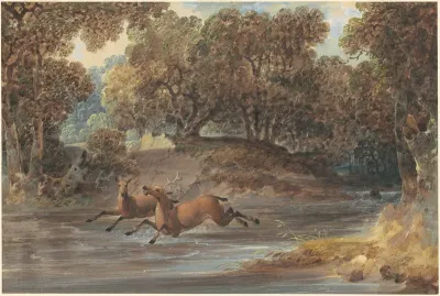 Landscape with Deer, North Carolina