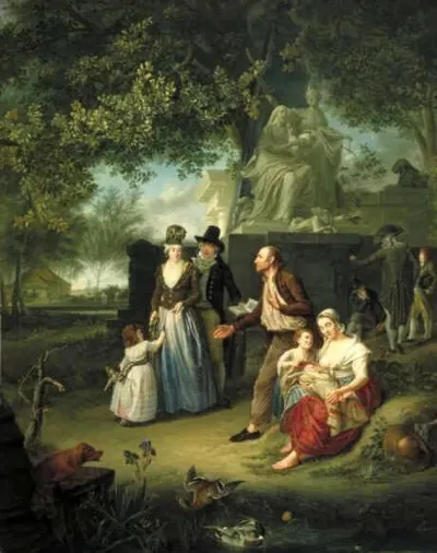 Landscape with Figures, Meant as a Portrayal of Charity