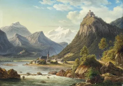 Landscape with Hocheppan Castle, South Tyrol