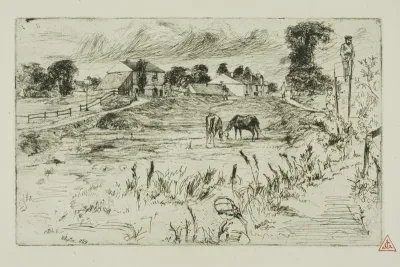 Landscape with Horses