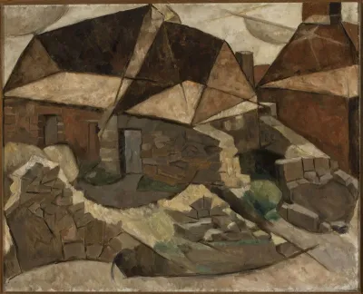 Landscape with houses