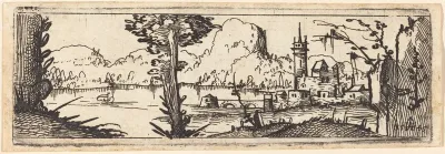 Landscape with Lake and Town