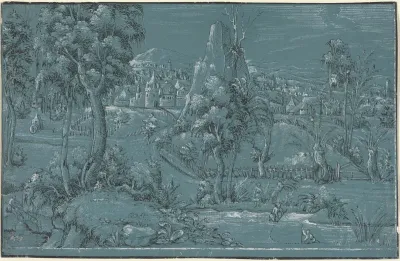 Landscape with Men Fishing