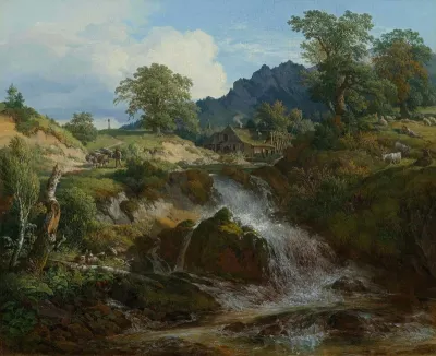 Landscape with mill