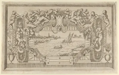 Landscape with Ornamental Frame