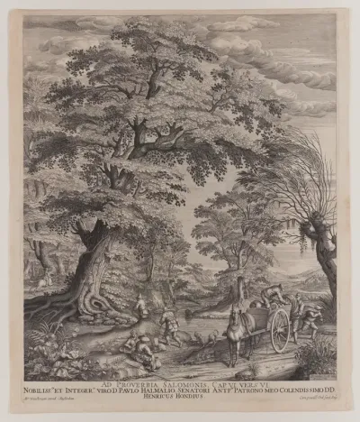 Landscape with Peasants and Wagon