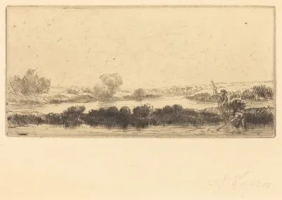 Landscape with Peat-bog; In the Marsh (Paysage des tourbieres; Dans les marais)