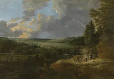 Landscape with Rainbow