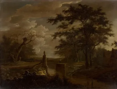 Landscape with River and Bridge