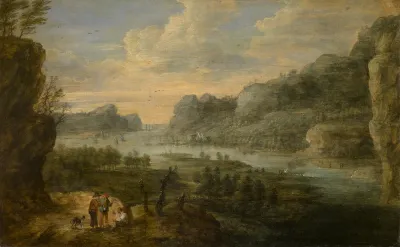 Landscape with Sunset