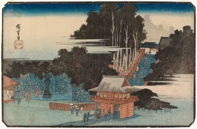 Landscape with Temple Stairwell