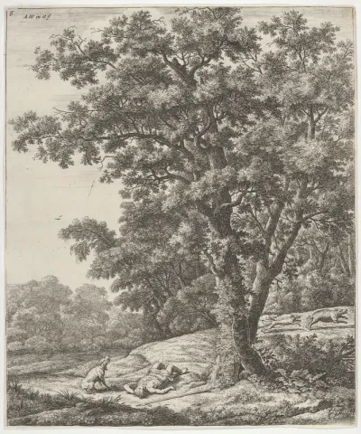 Landscape with the Death of Adonis, from "Six Mythological Scenes"