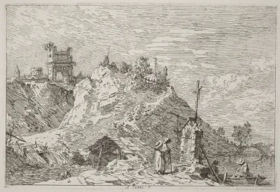Landscape with the Pilgrim at Prayer [upper left]