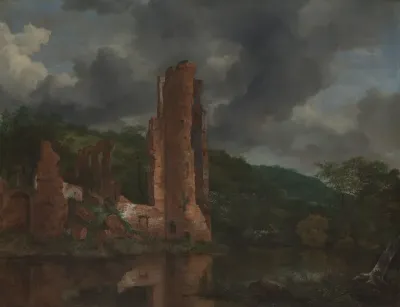 Landscape with the Ruins of the Castle of Egmond